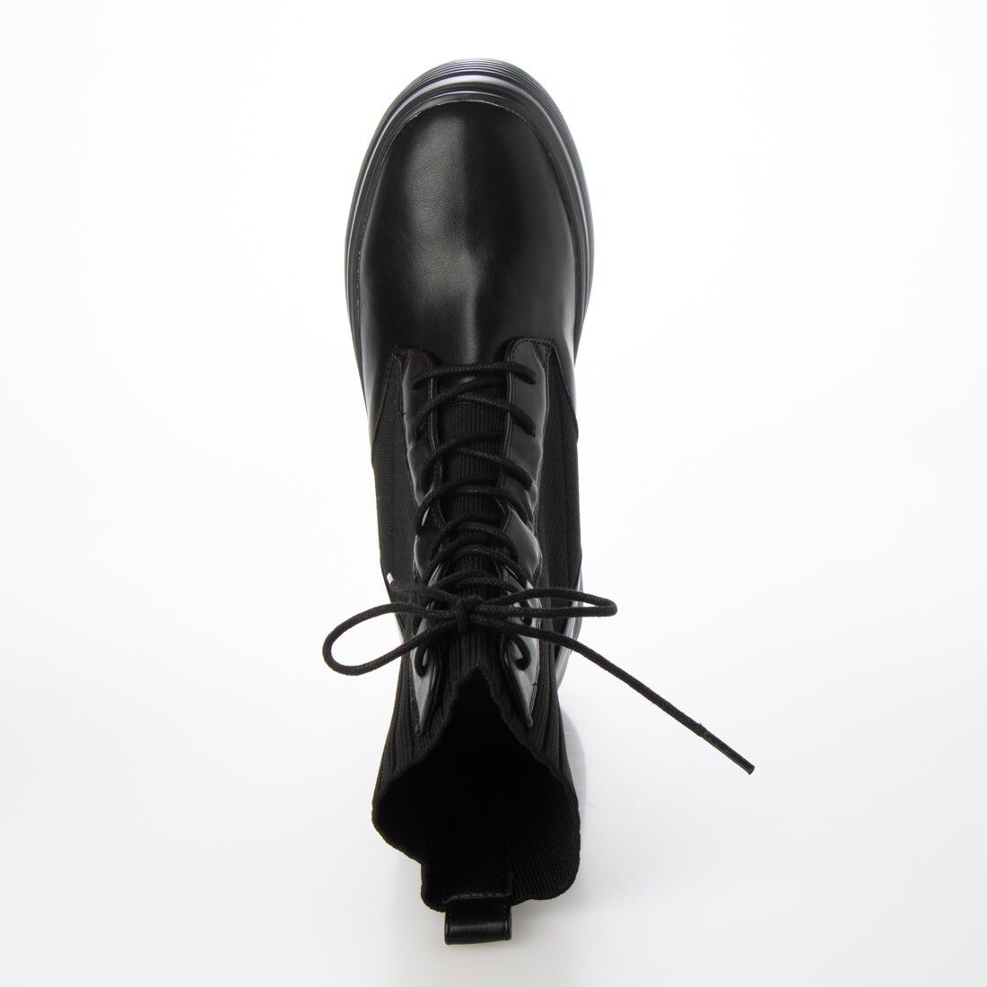 ムーム MUUM 【厚底インヒールスニーカーブーツ】MUUMニットレース