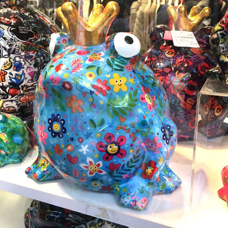 【最終価格】Pomme pidou ポンピドゥー カエル貯金箱 大 高さ25cm Pomme pidou(ポンピドゥー) 】「カエル貯金箱」 大 高さ25cm148