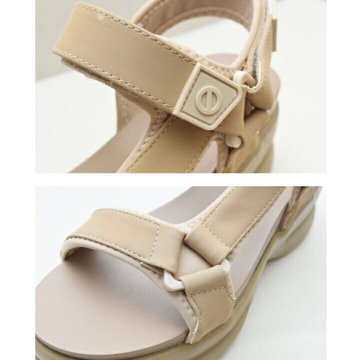 no name ノーネーム】 軽量ストラップスポーツサンダル『CONCRETE