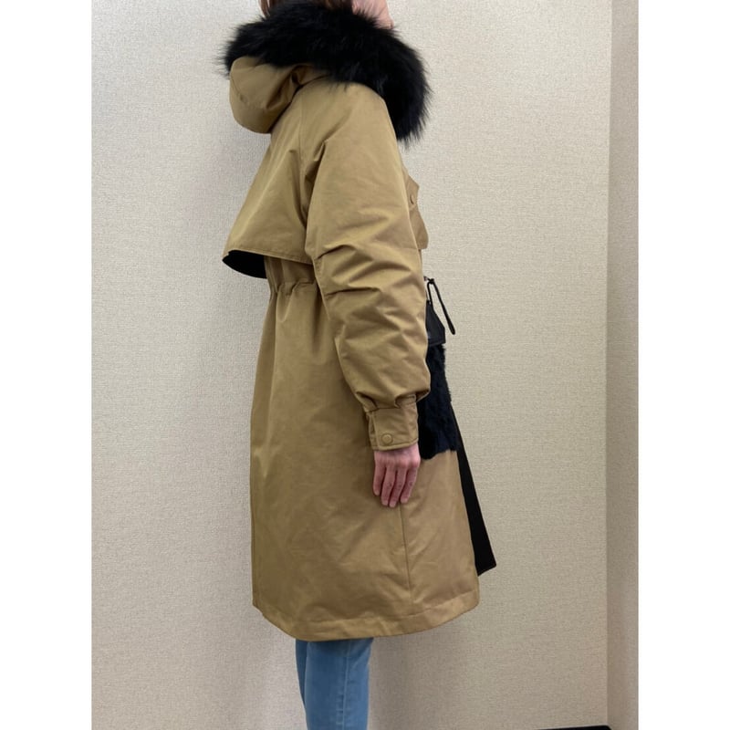 新品✨　SPOOM フォックスファー付モッズダウンコート DAIZ M モフモフ 新品✨ SPOOM フォックスファー付モッズダウンコート DAIZ M