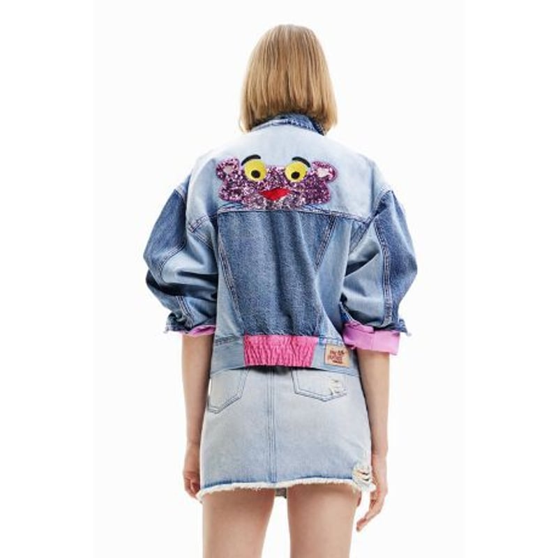 Desigual Pink Panther オーバーサイズ デニムジャケット23swed48
