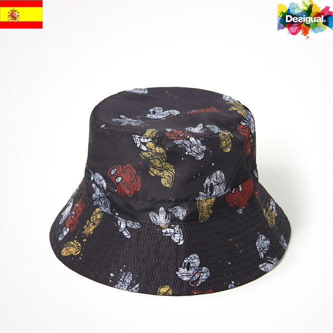 Desigual デシグアル】ビンテージミッキー総柄バケットハット