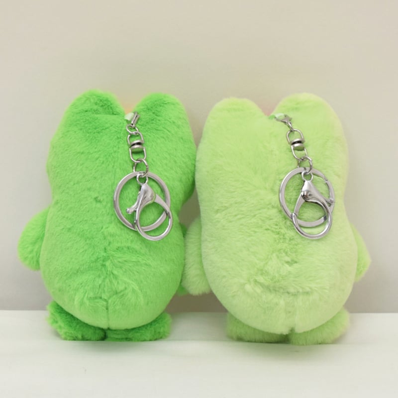 カエル」ビッグぬいぐるみチャーム キーホルダーcharm-45