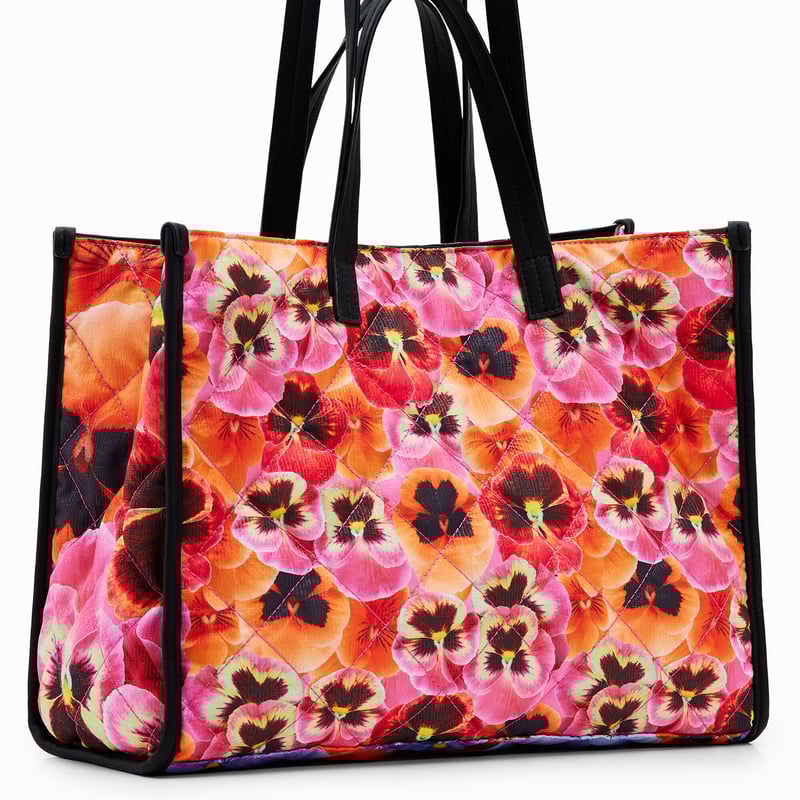 Desigual デシグアル 花柄パッチワーク ルーズファブリックコート S NEW】デシグアル/花柄パッチワークのレディースルーズ