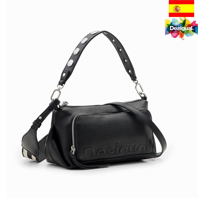 Desigual デシグアル】2WAY ハーフロゴ ミドルクロスボディ