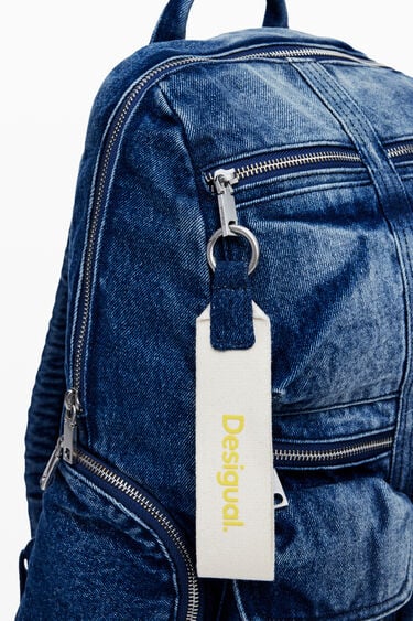 Desigual DENIM PRIORI MULTIPOCKET デニムバックパックミディア
