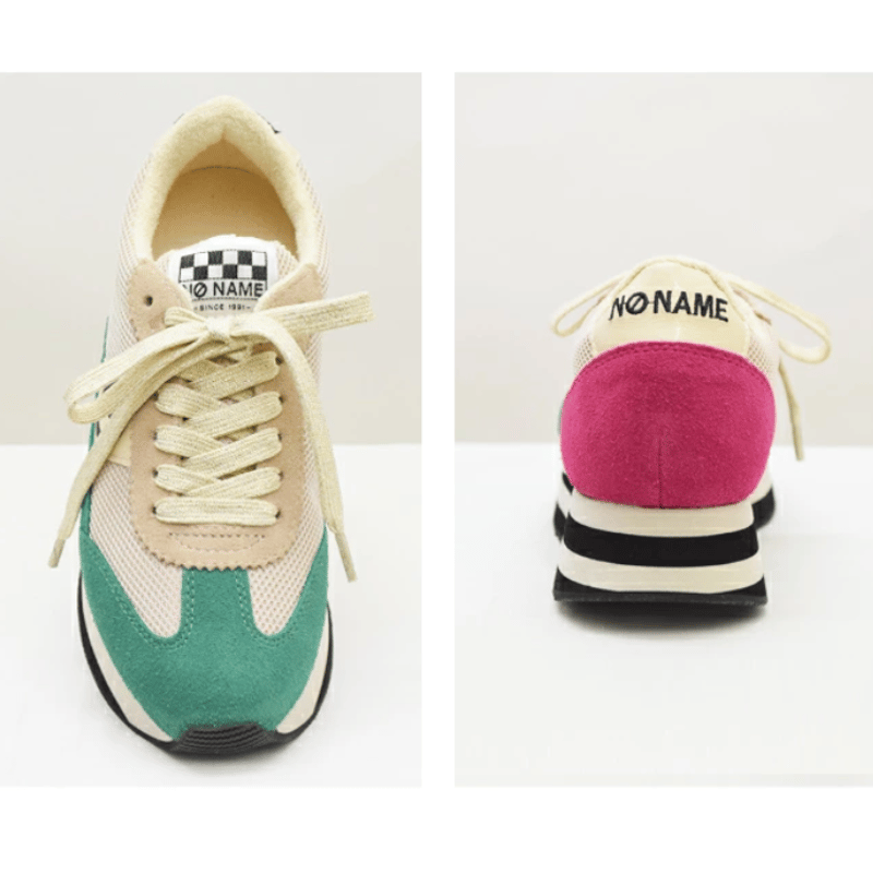 Online SHOP 限定 no name ノーネーム】ナイロン×スエード