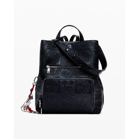 新品❤️Desigual ブラックバックパック デシグアル Desigual ボイジャーXL多機能バックパック （グレー