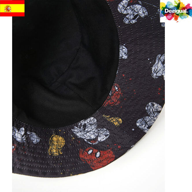 Desigual デシグアル】ビンテージミッキー総柄バケットハット 21waha19