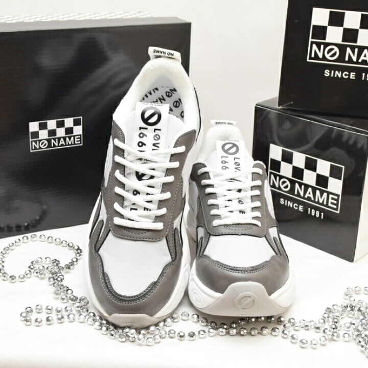 no name ノーネーム】ナイロン配色ダッドスニーカー『NITRO』ニトロ