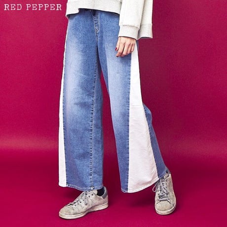 ｍ♡RED PEPPERスター&スタッズデニム REDPEPPER レッドペッパー デニム ユニセックス スタッズ 刺繍