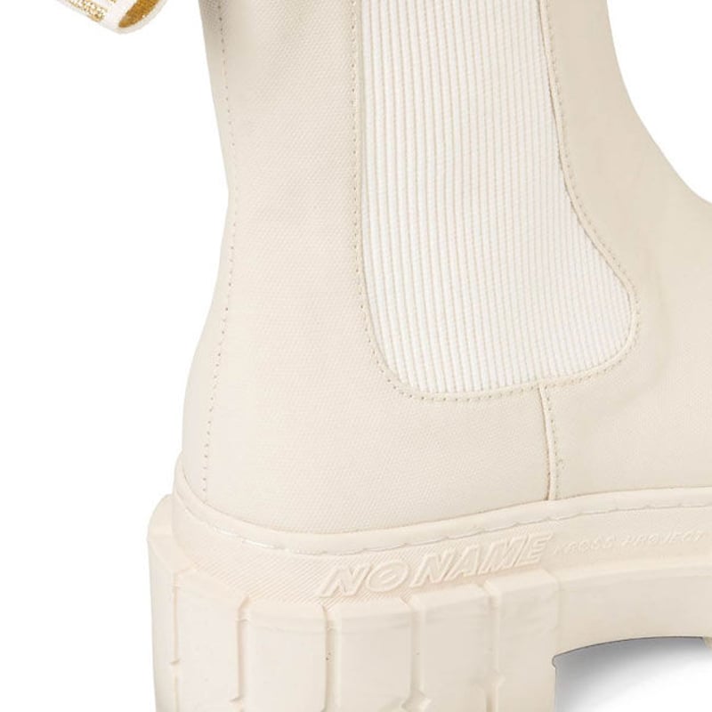 no name ノーネーム】つま先ラバー素材 厚底サイドゴアブーツkross