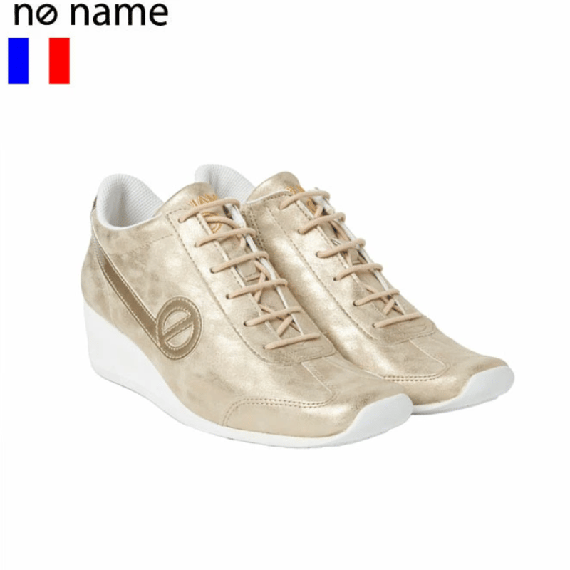 【訳アリ・未使用】NO NAME/ノーネームメタリックゴールド 厚底スニーカー 訳アリ・未使用】NO NAME/ノーネームメタリックゴールド 厚底