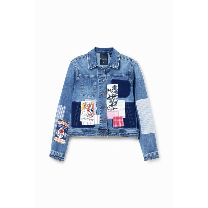 Desigual ジャケット Gジャン ミッキーマウス パッチワーク デニム