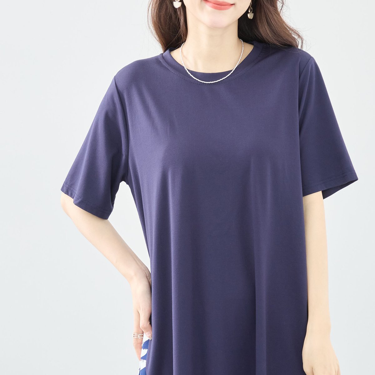 わんぴ ロングワンピース .-- TRENZA （ホワイト） -MANGO - マンゴ公式