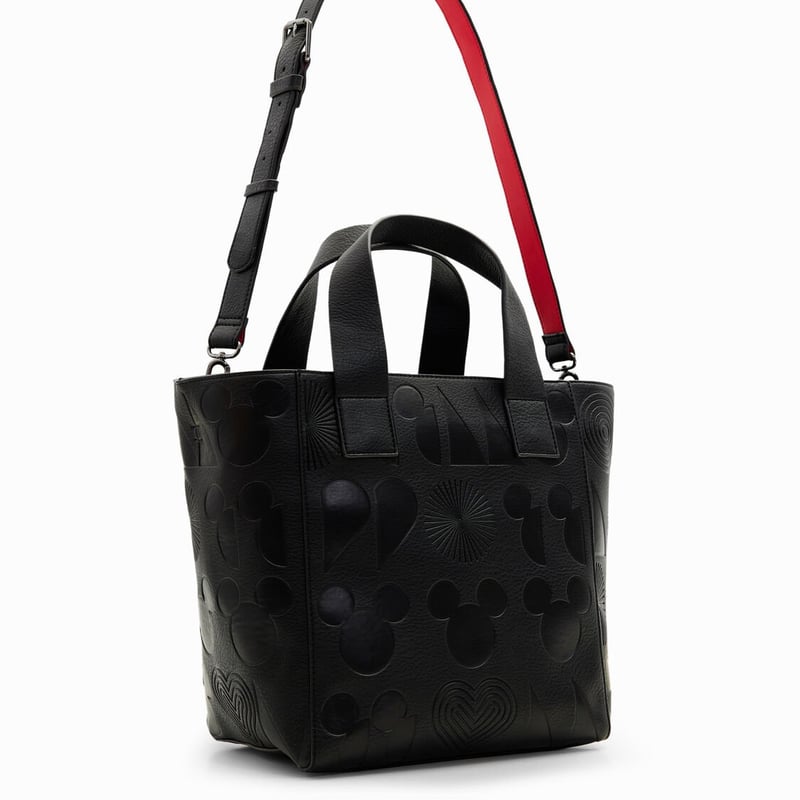 Desigual ミッキーマウス トートバッグ ブラック デシグアル Desigual ミッキーマウス マキシトートバッグ （グレー