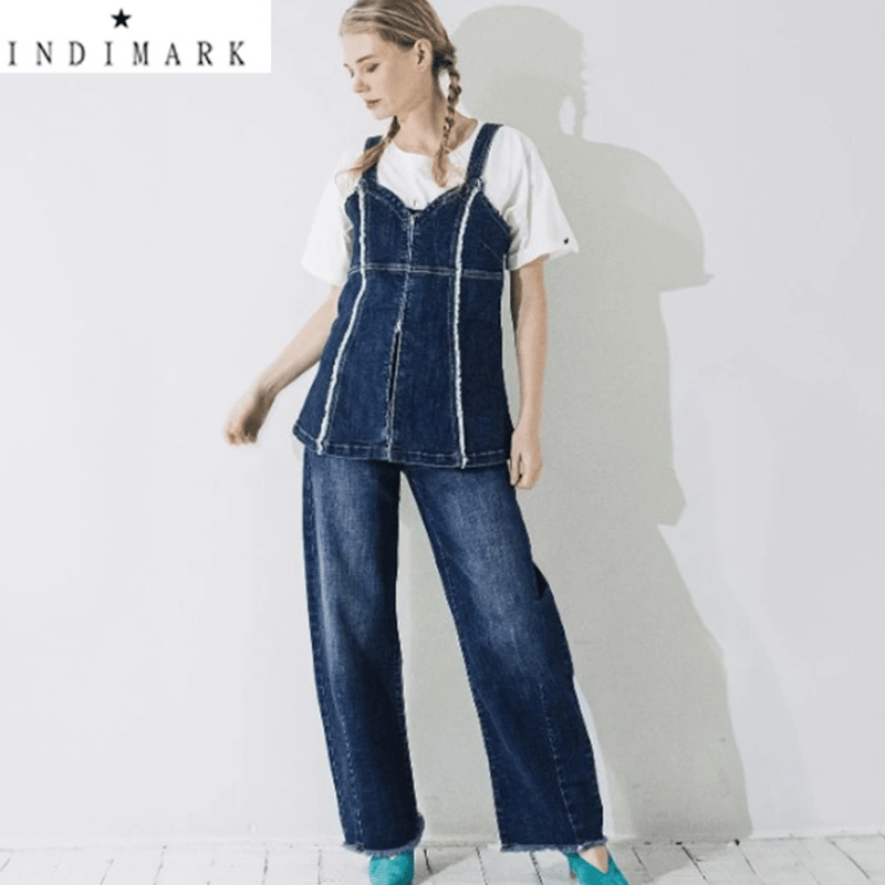 ONLINE SHOP限定【INDIMARK インディマーク】 フリンジ カーブデニム