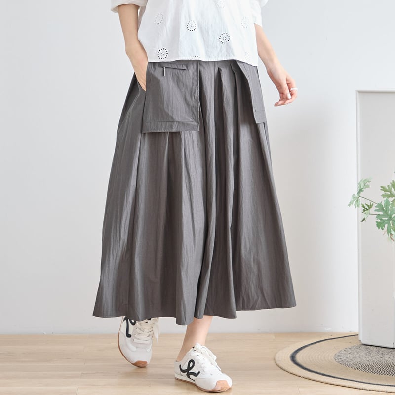 タックワイドスカート風ガウチョパンツ(N53-040D, | prologueikebukur