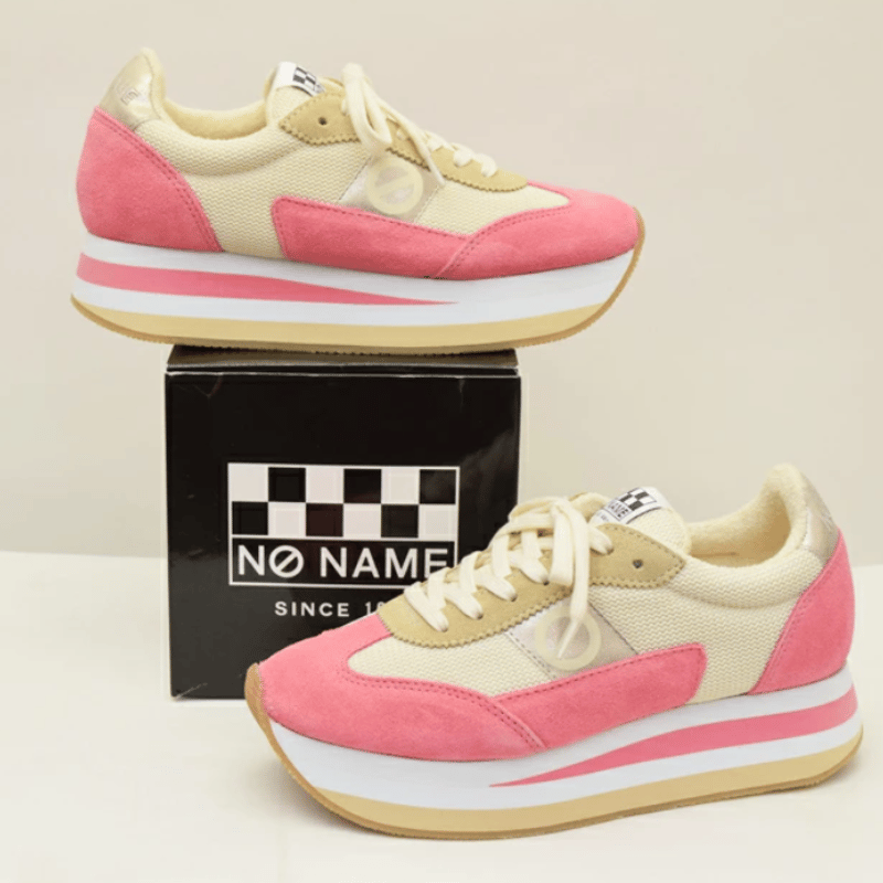 online shop限定【no name ノーネーム】靴ひも2種類付 パステルピンク