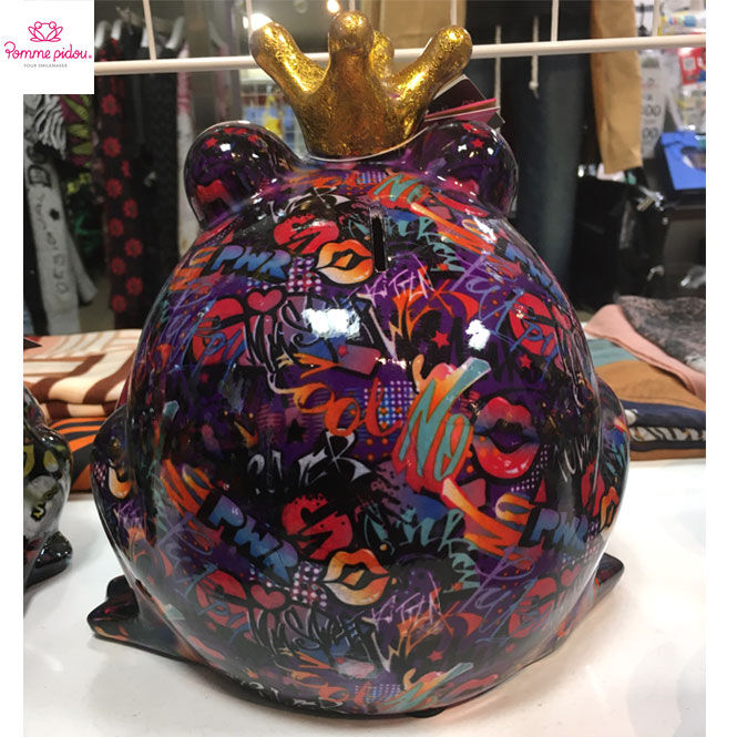 Pomme pidou(ポンピドゥー) 】「カエル貯金箱」 大 高さ25cm 148 Pomme pidou(ポンピドゥー) 】「カエル貯金箱」 大 高さ25cm 148