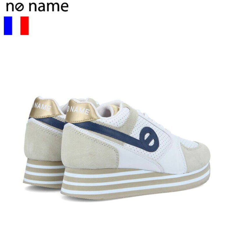 【即配送】ノーネーム　NONAME スニーカー ホワイト/ベージュ 厚底 NO NAME/ノーネーム サイドジップ厚底スニーカー 通販 - ディノス