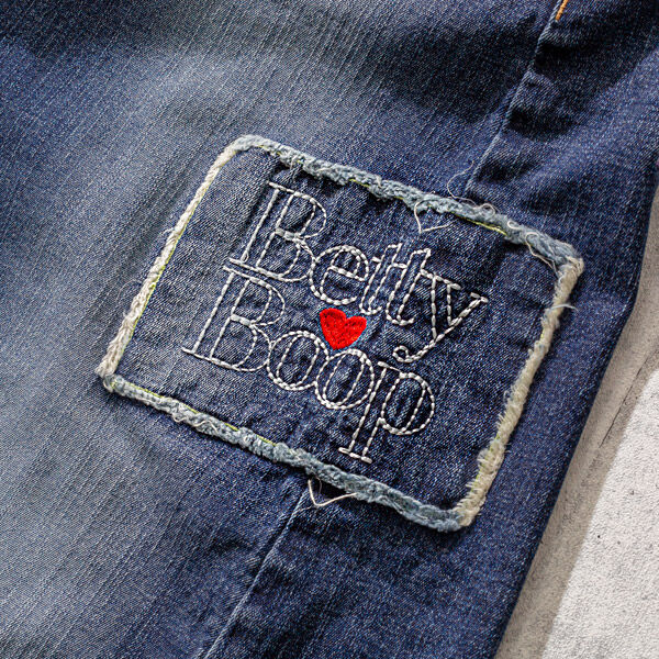 BettyBoop×RedPepper】ベティユニコーン刺繍デニムスカート 楽天