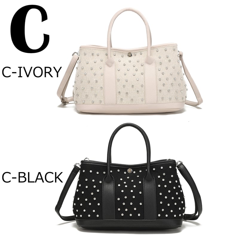 AM511】キャンバスキラキラトートバッグ 2way ショルダーバッグ