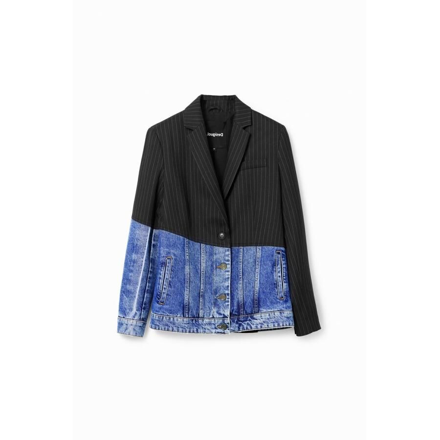 Desigual【デシグアル】デニム ハイブリッドブレザー23WWEWB5 40 Desigual【デシグアル】デニム ハイブリッドブレザー23WWEWB5 40
