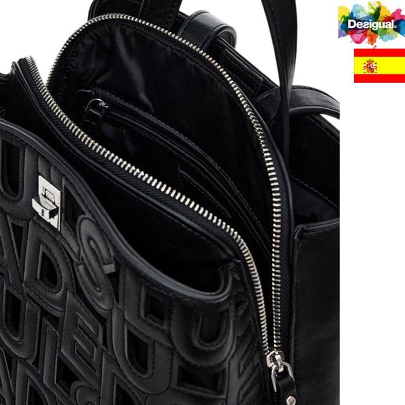 Desigual デシグアル 英字ロゴレターパンチングバックパック 25SAKP47
