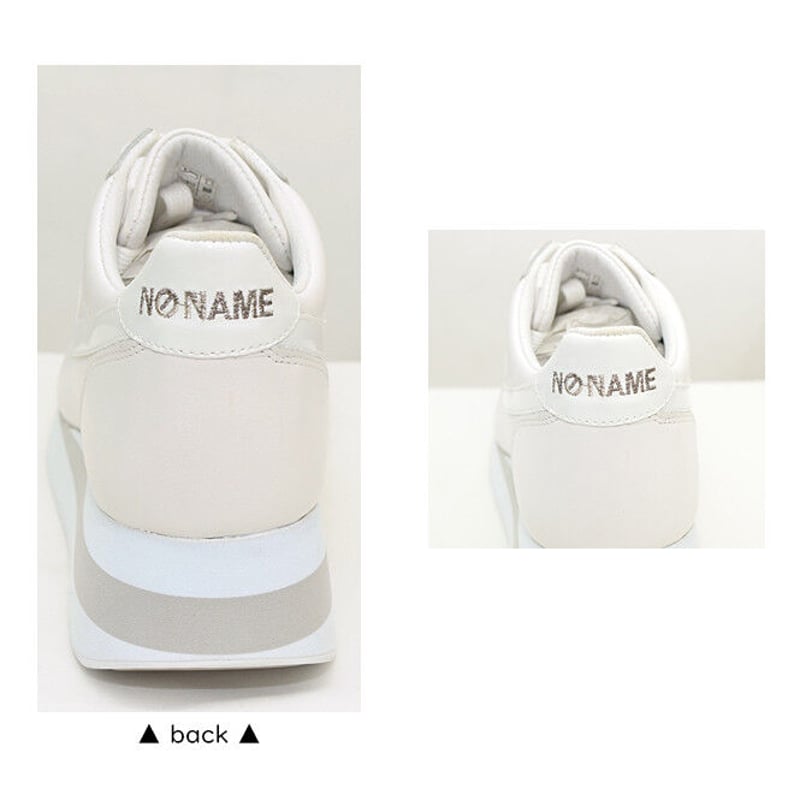 no name ノーネーム】 スポーティレザースニーカーY 『SPEED』5.5cm spe