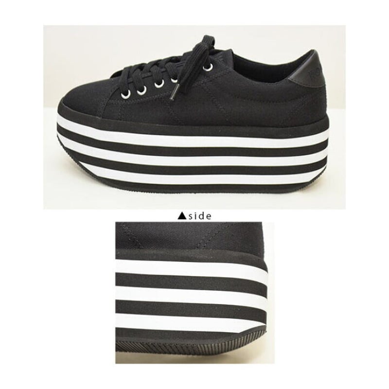 no name ノーネーム】ボーダーライン厚底スニーカーtokyo-01123 | prol