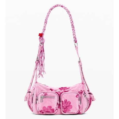Desigual 26SAXD30デニムのミディアムショルダーバッグ