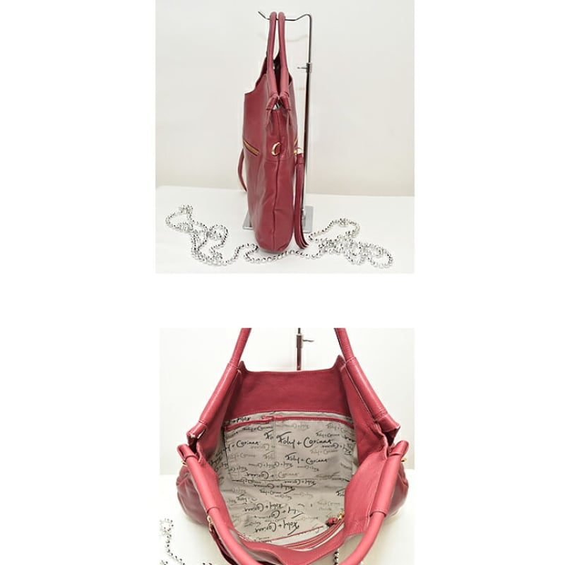 Foley+Corinna フォリーコリーナ】2WAYレザー ショルダーハンドバッグ