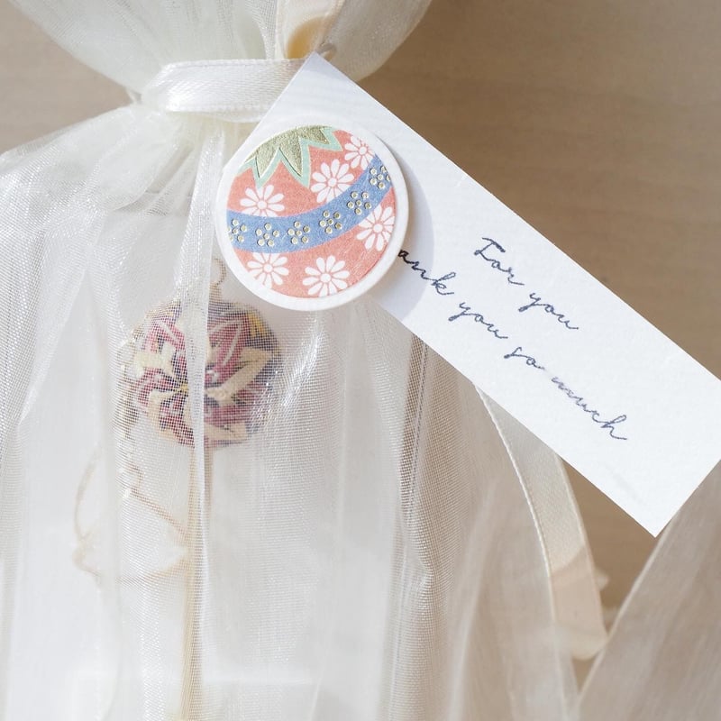 菊 3種貼り、U、P、Uの贈呈帳よりカットの品 菊 3