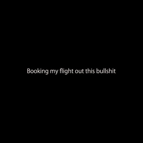 Booking my flight out