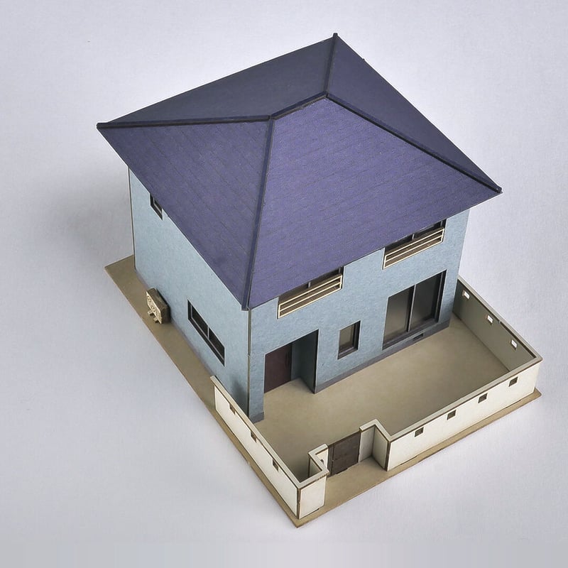 家模型 こちらは売却済です 楽天市場】商家 入母屋（2棟入）（未塗装組立キット）【グリーン