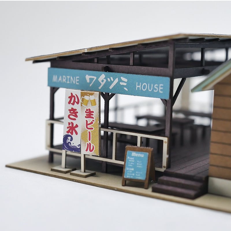 スタバの海と家 ジオラマ マリンハウス | 東京ジオラマファクトリー オンラインストア
