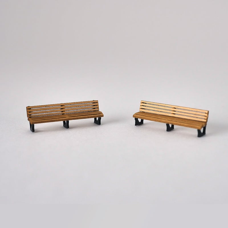 4人掛けベンチ B（9個セット） | 東京ジオラマファクトリー オンライン