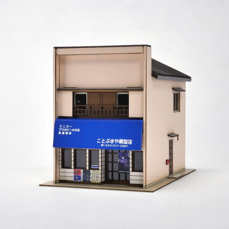3F HOゲージ 鉄道模型 ミニチュア ジオラマ ビル ｜ 屋上プール 菓子店 模型店 | 東京ジオラマファクトリー オンラインストア
