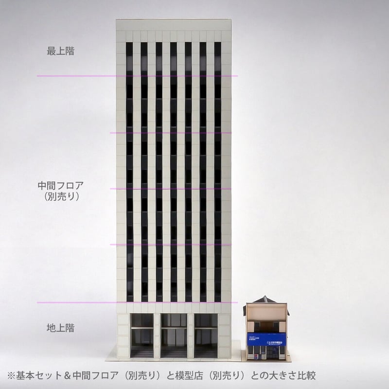 オフィスビル A（基本セット） | 東京ジオラマファクトリー