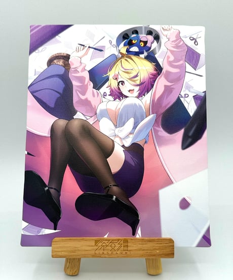 【刺杉あいすハフバ】ぐさぐさぁーとキャンバスボード（深層組ロゴ入りイーゼル付）