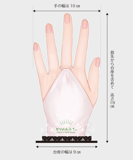 【45姉妹1stグッズ】セツの左手（指輪アクリルスタンド）