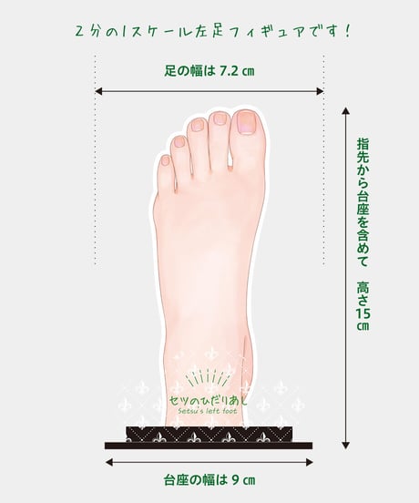 【クッコロ・セツ1st Anniv.】セツの左足