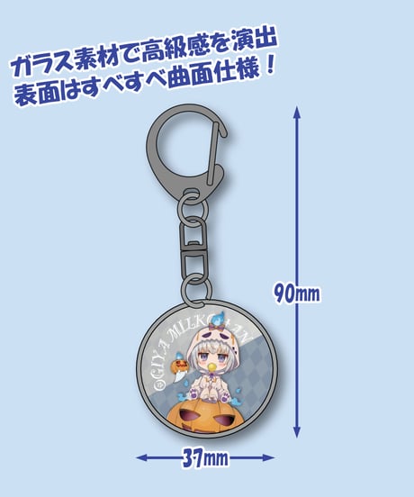【深層組ハロウィン2023】小城夜みるくセット(アクスタ&タペ&ガラスキーホルダー)キャンディ缶&チェキ風特典付
