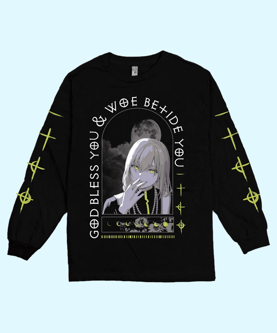 【値下げました】キルシュトルテ コラボロングTシャツ キルシュトルテ加入記念グッズ】 ヤニロンT | 深層組公式Web / グッズ