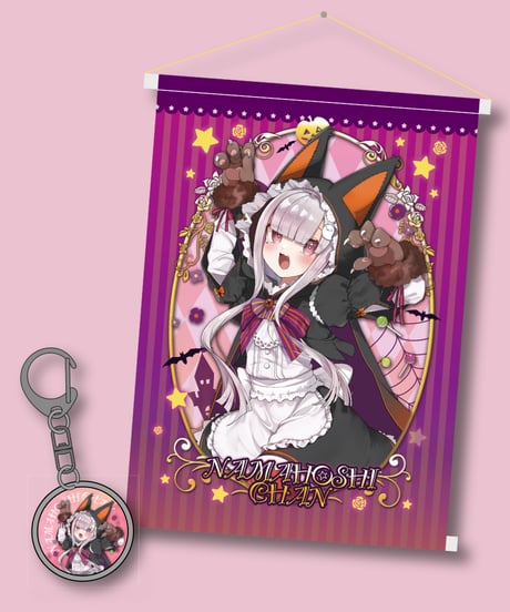 【深層組ハロウィン2023】なまほしちゃんセット(アクスタ&タペ&ガラスキーホルダー)キャンディ缶&チェキ風特典付