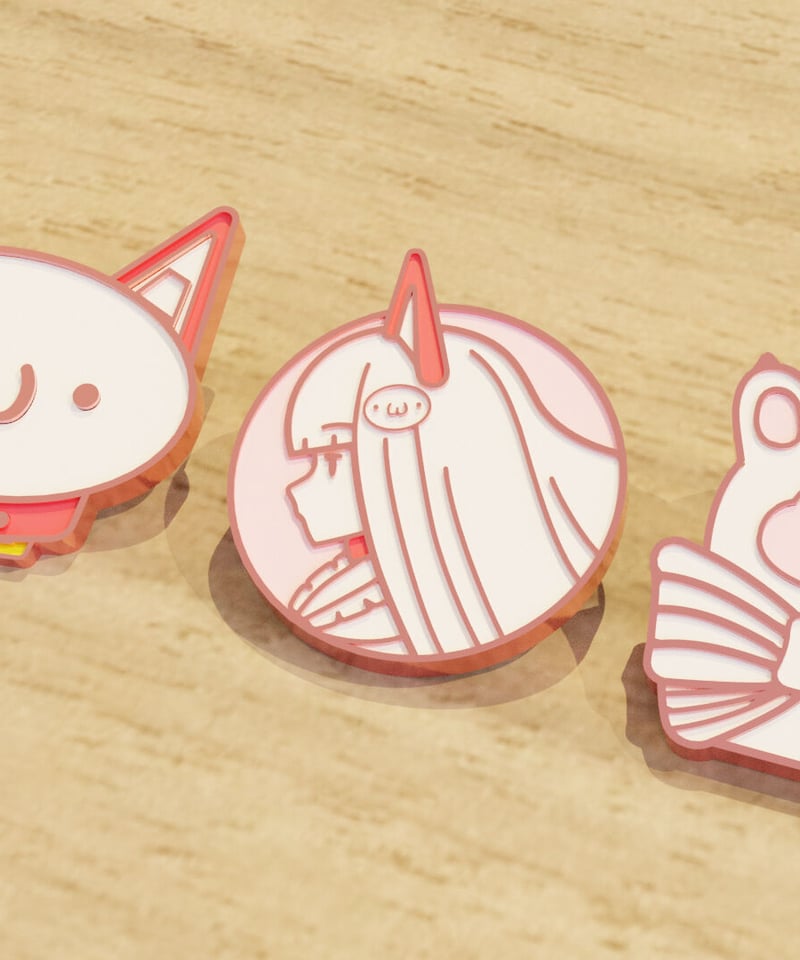 脱生活保護祭2nd】なまほしちゃんピンバッジ3種セット | 深層組公式Web