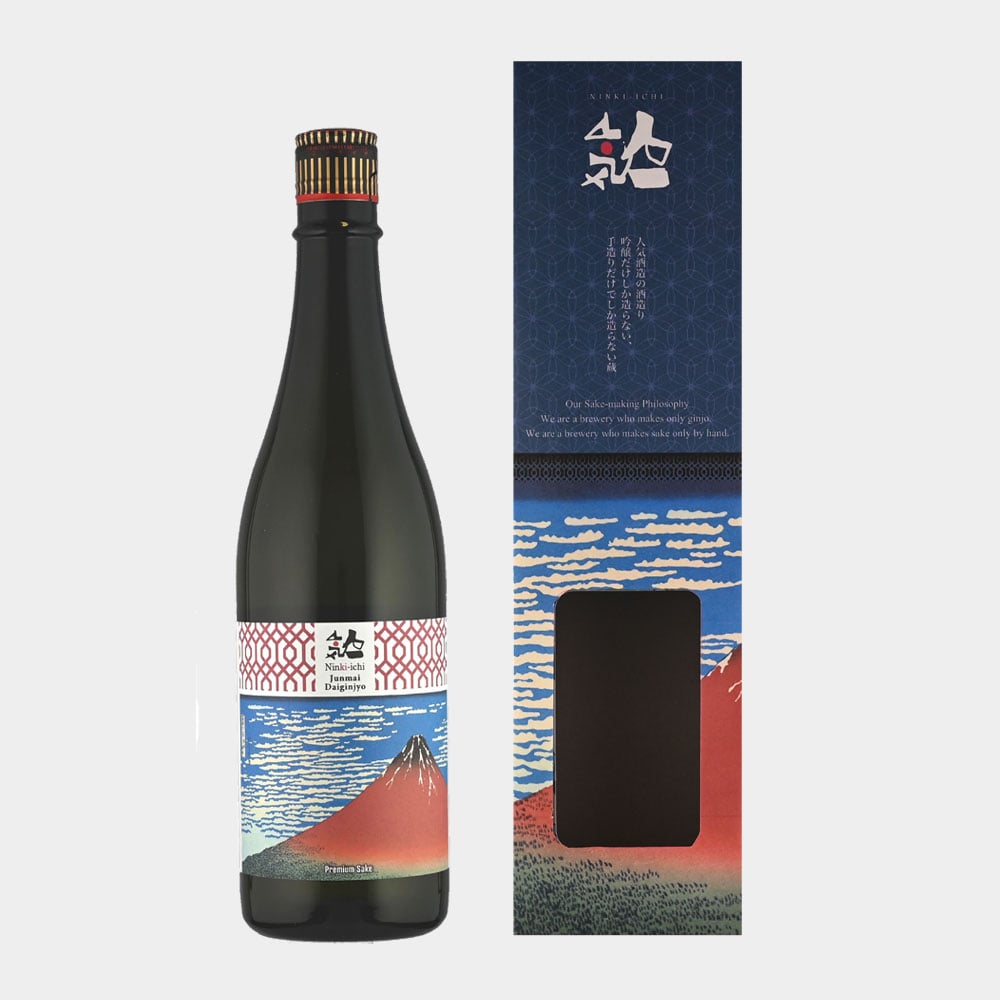 人気一 北斎 赤富士 純米大吟醸 720ml | NINKI INC.：人気酒造