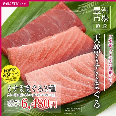 【数量限定】天然ミナミまぐろ 3種類セット