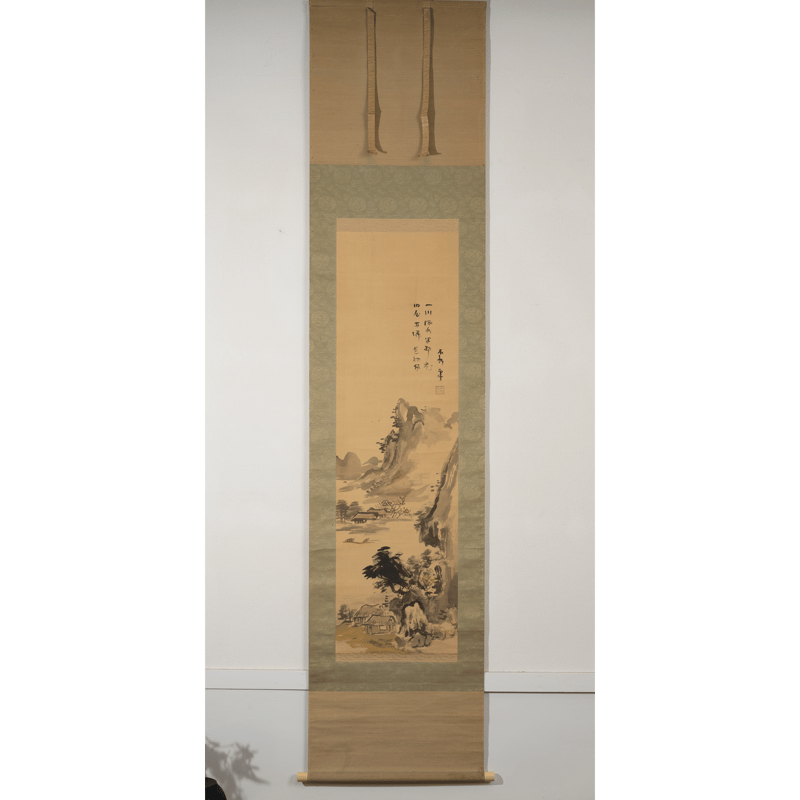 掛軸 『春川釣魚図』 中村 不折 | アートサロン掛軸堂 STORES店